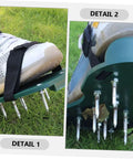 Close-up of Replacement Lawn Aerator Shoes Spikes 20 Metal Pegs For Grass Shoes Durable Lawn Care Gear For Yard Tools