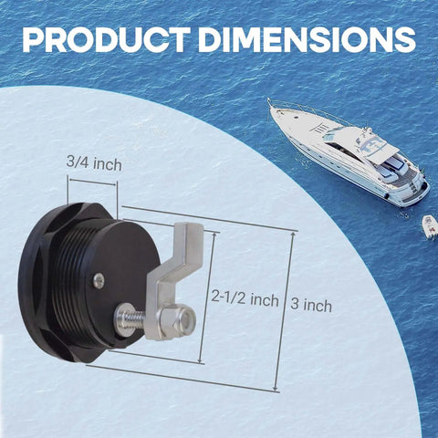 Non Locking T Handle Boat Hatch Latch Rugged Saltwater Ready Marine Grade Stainless Steel Cam Latch Flush Mount product dimensions
