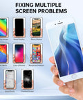 IPhone 7 Plus Screen Replacement Assembly 5.5 Inch With Home Button Front Camera Earpiece Ear Speaker Frame And Screen Protector Full Repair Tools Kit For A Fast Easy Fix And Smooth Display fixing screen issues display, dead pixels, and cracked screen