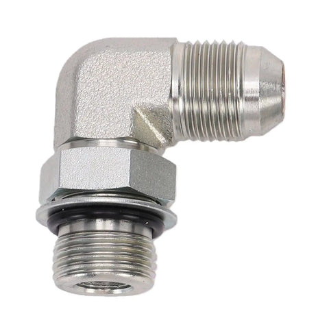 Solid 2 Pack 1/4 Inch 37 Degree Flare To SAE Orb Hydraulic Fitting Adapter Connects Threads To Orbit Rings Like A Champ For Hoses Valves Cylinders And Pumps Leak Free Under Pressure Always For Heavy Duty Work Built Sick Every Single Day.