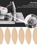 Solid Beech Wood Joining Biscuits Set, 100 Pack For Woodworking, Sizes 0 10 20, shown with biscuit joiner