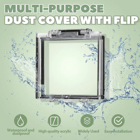 Power Button Cover Protector for Computers and Industrial Panels, Dustproof Waterproof Push Button Shield with Easy Adhesive Back