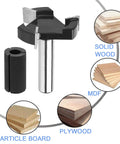 Beefy Spoilboard Surfacing Router Bit For CNC With One Quarter Inch Shank And One Inch Cutting Diameter for woodworking
