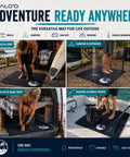 4mm Neoprene Waterproof Changing Mat 36x30 Inch Portable Wetsuit Changing Pad with Mesh Storage Bag for various outdoor uses