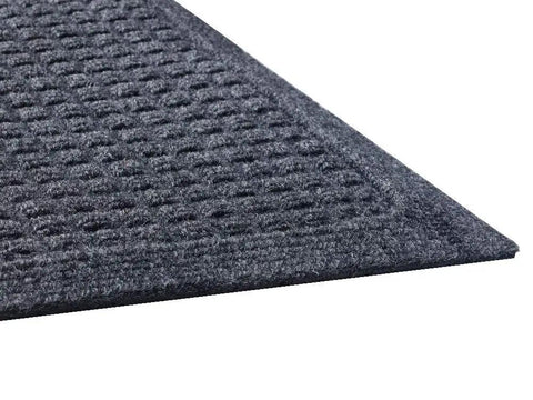 EcoGuard Indoor Wiper Floor Mat From Recycled Plastic Bottles And Used Tires 36 Inch By 60 Inch Charcoal Bi Level Construction Dirt Trap And Absorbs With 24 Oz Fibers