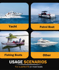 Hydraulic Outboard Steering Kit For 150HP Boats With 6.9 MPa Helm Pump in usage scenarios: yacht, patrol, fishing, and other boats