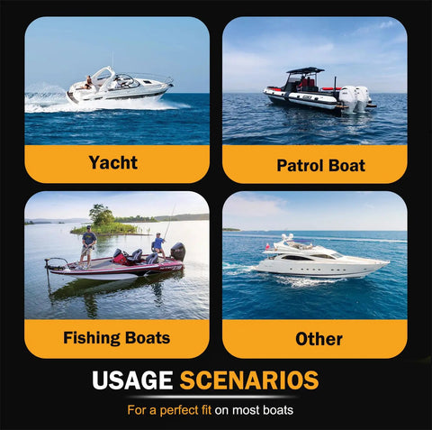 Hydraulic Outboard Steering Kit For 150HP Boats With 6.9 MPa Helm Pump in usage scenarios: yacht, patrol, fishing, and other boats
