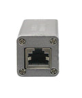 Front view of RJ45 Ethernet Outdoor Rugged Surge Protector for PoE Cameras and Switches Grounded SPD Protection Device