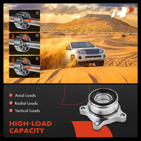 Rear Wheel Bearing Set For Toyota Tundra 2007 2020 Non ABS High Load Capacity Dual Ball Bearings For Superior Axial And Radial Support