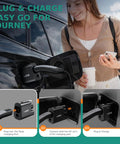 Nacs To Ccs Combo One Dc Fast Charging Adapter Tesla Supercharger Compatible in use with EV charging at station.