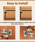 10 Piece Soft Close Cabinet Door Dampers Universal For Cabinets Wardrobes Kitchens And Bookcases Hydraulic Buffer installation