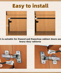 Five Piece Kit Of Universal Soft Close Cabinet Door Dampers for easy mounting on framed and frameless cupboards.