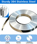 Heavy Duty Metal Banding Kit With 200 Feet 304 Stainless Steel Strapping And 100 Buckles Tensioner Tool Gloves Ideal For Pallets Shipping Warehousing And Logistics, 304 steel coil