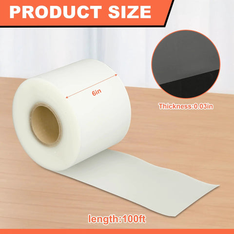 Urethane Protection Film For Press Brake Dies, 0.03 in thick, 6 in wide, 100 ft roll, Built Tough Die Guard Shield That Works Like A Champ