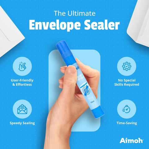 Quick Drying Envelope Moistener And Sealer With Ultra Fast Adhesive Glue For Letters And Mail Perfect For Home Office Ditch The Lick And Slap It On Dries Crystal Clear In Minutes 4 Pack