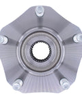 Front view of Front Wheel Bearing Hub Assembly For Nissan Rogue 2.5L 2014-2019 With 4 Bolt Square Flange Durable Replacement