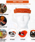 Hard Hat Sweatband Replacement 3 Pack Washable Flame Retardant Cotton Liner showing universal fit for helmets and gear.