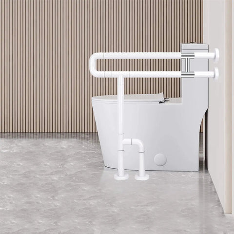 28 Inch Stainless Steel Toilet Grab Bar With Anti Slip Nylon Coating Handrail For Elderly Bathroom Safety And Handicap Shower Bath Rail