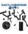720 Piece Laptop Screw Kit Carbon Steel Phillips Flat Head Assortment With M1.4 M1.7 M2 M2.5 M3 Countersunk SSD Screws Pro Grade