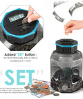 Oversized Piggy Bank For Adults And Kids With Digital Coin Counter, LCD Display Shows Total Amount, 2.4L Capacity, 2000+ coins