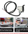 Washer Lid Lock Assembly For Crosley And Maytag Washers DIY Friendly Quick Install W11414731 Replacement Latch, black wire harness