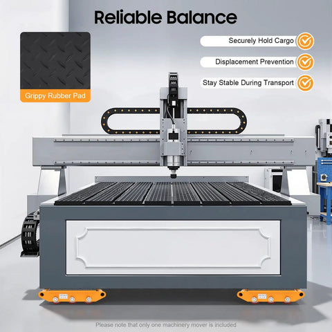 Rock Solid Heavy Duty Machinery Skates With Smooth Rolling Polyurethane Casters For Moving Big Industrial Gear No Sweat Built Tough Alloy Steel Base Supports Up To 15 Ton Loads Easily with grippy rubber pads.
