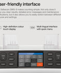 User-friendly interface of Fast Money Counter Machine With Counterfeit Detection And Mix Currency Sorting showing touch screen display.