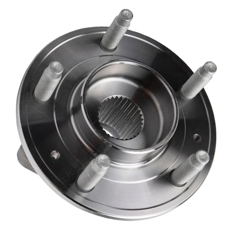 Front Wheel Bearing Hubs 2-Piece Set With 5-Lug Fit For Chevy Malibu 20-22 Equinox 18-24 Trailblazer 21-22 GMC Terrain Close-up