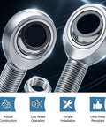 Heavy Duty Five Eighth Inch Chromoly Heim Joint Rod End Kit With Left And Right Hand Threads Jam Nuts 0.625 Inch Panhard Rod Kit PTFE Kevlar Liner Built Tough For Steering Suspension Traction Bars And Sand Rails, chromoly rod ends with jam nut