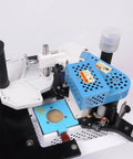 Portable Manual Edge Banding Machine With Glue System for Woodworking 10 to 45mm Banding Tape showing top view of components.