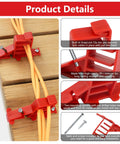Goouu 40 Pcs Multi Cable Staples For Securing Low Voltage Wires Efficiently Snap Lock Gate Self Centering Tab Design with orange cables