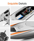 Exquisite details of Dope High Speed RC Boat For Adults, 25kmh Top Speed, 2.4G Remote Racing Boat, showing motor and battery.
