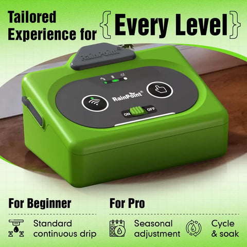 Direct WiFi Automatic Plant Waterer System With App Control and WiFi Enabled Smart Indoor Drip Irrigation Kit in green