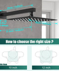 Dimensions of Square Rain Shower System 10 Inch Matte Black With 2 In 1 Handheld Sprayer And Fixed Head Wall Mount Rough In Valve High Pressure Shower Fixture Kit Including Arm Hose Holder