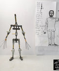 Five Packs Of Two Micro Hinges Ten Piece Miniature Puppet Hinge Set For Ball Socket Wrist Knee And Elbow Joints Stop Motion Animation Armature Includes Ten Screws For Puppet Pros And Model Makers, puppet armature with metal hinges and wire hands
