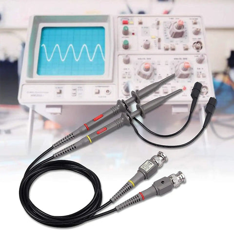 Oscilloscope Probe Kit With 100MHz Bandwidth Switchable 10 To 1 And 1 To 1 Probes BNC To Minigrabber Test Lead Set with scope