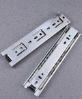 Heavy Duty Steel Ball Bearing Drawer Slides Featuring Slick Silent Telescopic Cabinet Runners, durable chrome finish for seamless sliding.