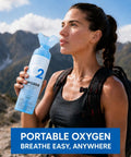 Athlete with Portable 10 Liter Oxygen Canisters With Leak Proof Mask 97 Percent Pure O2 Oxygen Tank For Altitude Athletes Recovery