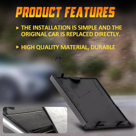 Front Bumper Tow Hook Cover For Nissan Altima 2019 2020 Matte Black Plastic Durable Accessory Features and Easy Install