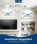 Installation suggestion for 2 Pack 6 Inch Led Recessed Ceiling Lights With Slim Wafer Profile And Built In Junction Box.
