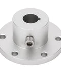 Beefy Aluminum RC Motor Shaft Coupler Flange Connector Easy Install For Half Inch Shafts Upgrade Your RC Car Boat Drone With High Strength Durable Aluminum Alloy, silver flange