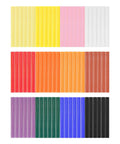 72 Pack Colored Hot Glue Sticks 0.4 x 3.9 Inches In 12 Colors for Crafts DIY Projects Repairs and General Gluing Fast Melt Strong Hold