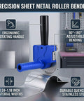 Stainless Steel Sheet Metal Roller Break Bender For DIY And Pro Shops, ergonomic handle, 90-180° bending on metal sheet