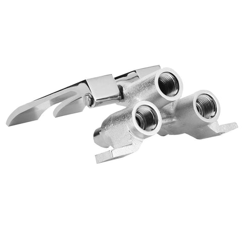Brass Knee Valve Pedal Faucet With Self Closing G1/2 Threads, Hands Free Non Contact Water Flow For Kitchens Bathrooms Hospitals And Labs