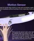 Motion sensor feature of 2 LED Headlamp Dope 1000 Lumen Rechargeable Flashlight With 230 Degree Wide Beam Sensor Mode Hands Free.