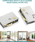 Sliding Patio Door Rollers Replacement Set With Two Rollers Per Set One And A Half Inch Steel Ball Bearing Rollers Adjustable Height