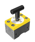 Heavy Duty Magnetic Welding Square Base Clamp Holder With Rock Solid 1050 Lbs Grip And Easy Toggle Switch for secure steel or wood work.