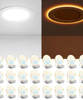 Top Notch 24 Pack 6 Inch Led Recessed Ceiling Lights With Subtle Night Light Setting Offering 5CCT Tunable Glow And 1100 Lumen Kick on display.