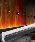 Level Up Your Yard With These Dynamic Color Shifting Led Wall Washer Lights Featuring Smooth Dimmable Rgbw Flow And Rugged Multi Head Setup For Next Level Patio And Night Life Vibes. LED wall washer light with dynamic RGBW flow in a modern bar setting.