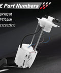 Toyota Yaris And Scion XD Fuel Pump Module Assembly Replacement OE SP9031M 2322021210 P77246M with part numbers display